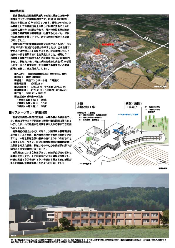 朝倉記念病院 2024年3月30日に新館内覧会を開催します。 – To3 ARCHITECTS